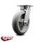Service Caster 8 Inch Kingpinless Thermoplastic Rubber Wheel Swivel Top Plate Caster SCC SCC-KP30S820-TPRRD - alternate 2